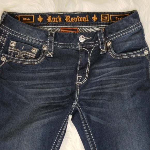 EUC Rock Revival "Libbie" Dark wash Bootcut Jeans - Picture 2 of 8